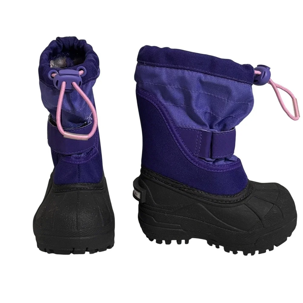 Columbia - Kid's Size 6 Rope Tow Kruser Purple Waterproof Snow Boots